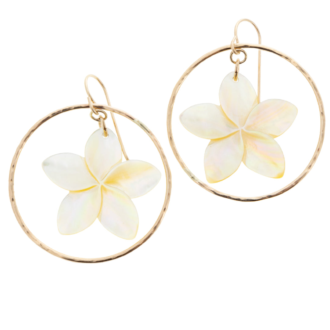 Pua Melia Hoops - 21 Degrees North Designs - 21ºN