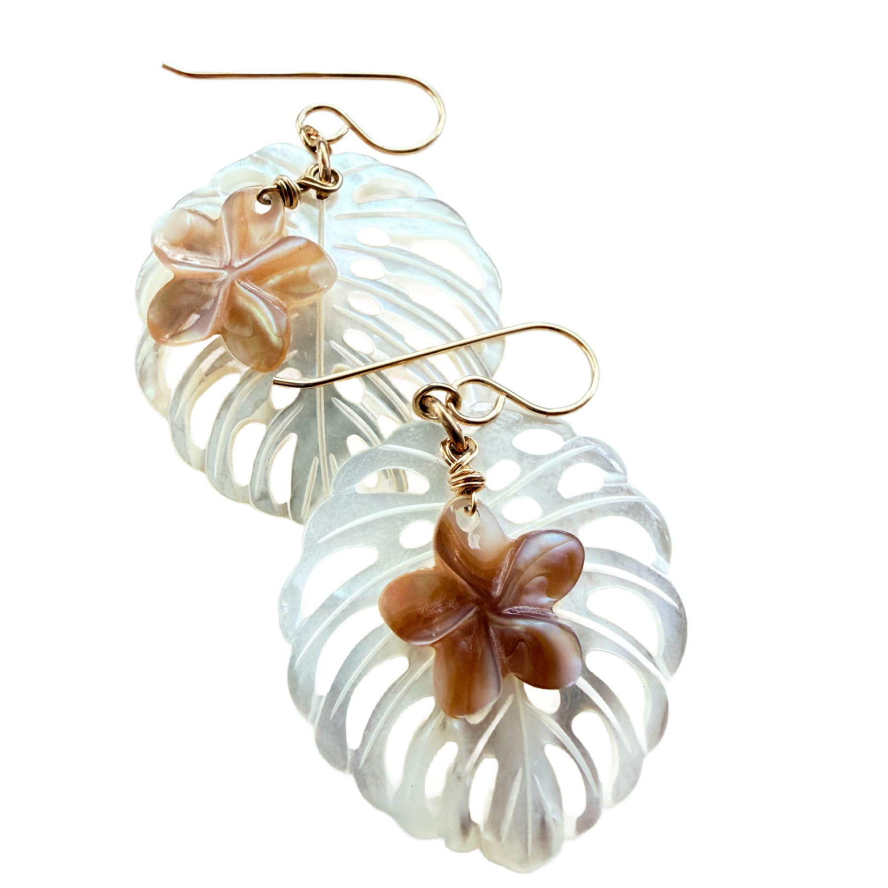 Monstera Earrings