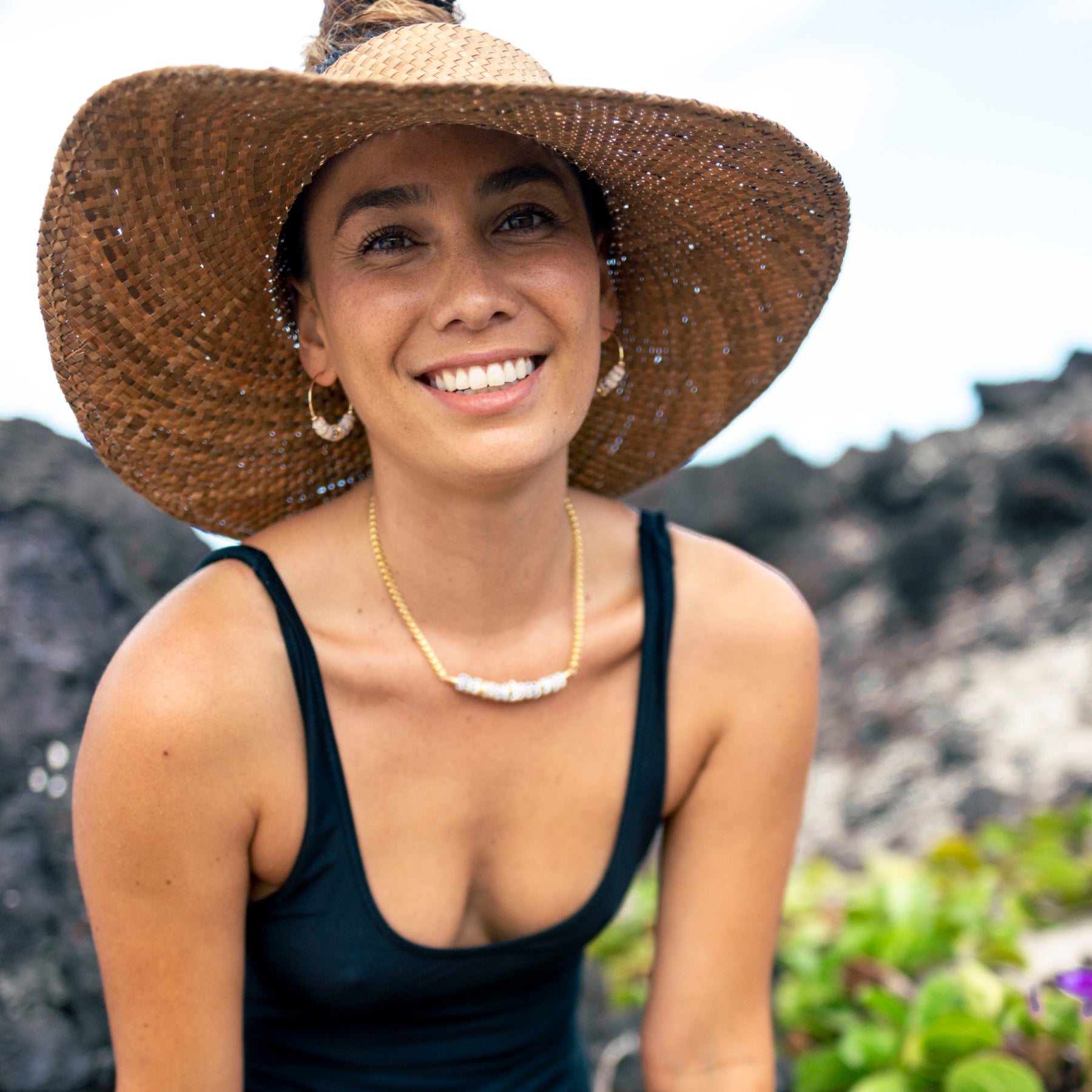 Pukalii Hoop Earrings - Gold - 21 Degrees North Designs - 21ºN