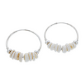 Puka Mini Hoop Earrings - Silver - 21 Degrees North Designs - 21ºN