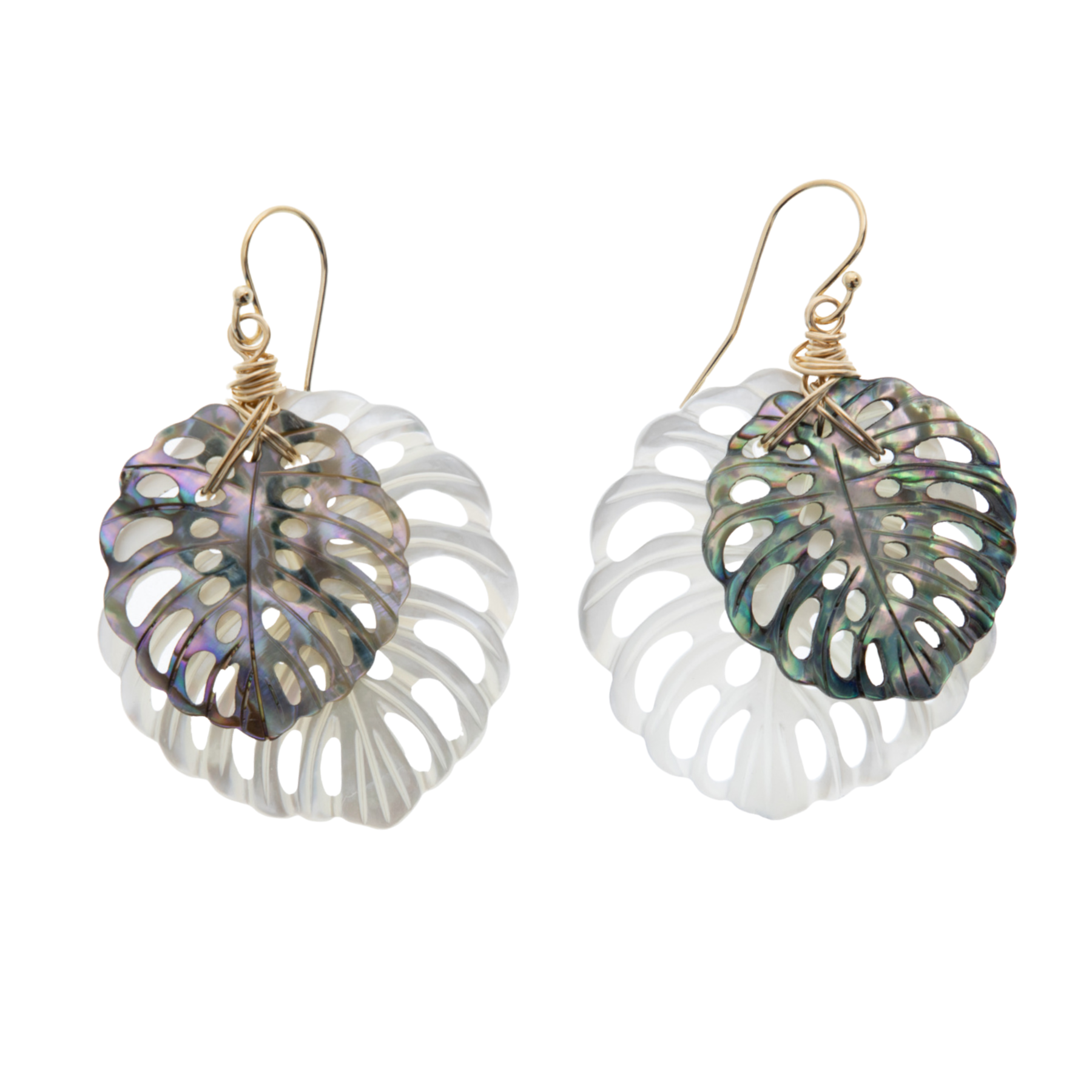 Elua Monstera Earrings