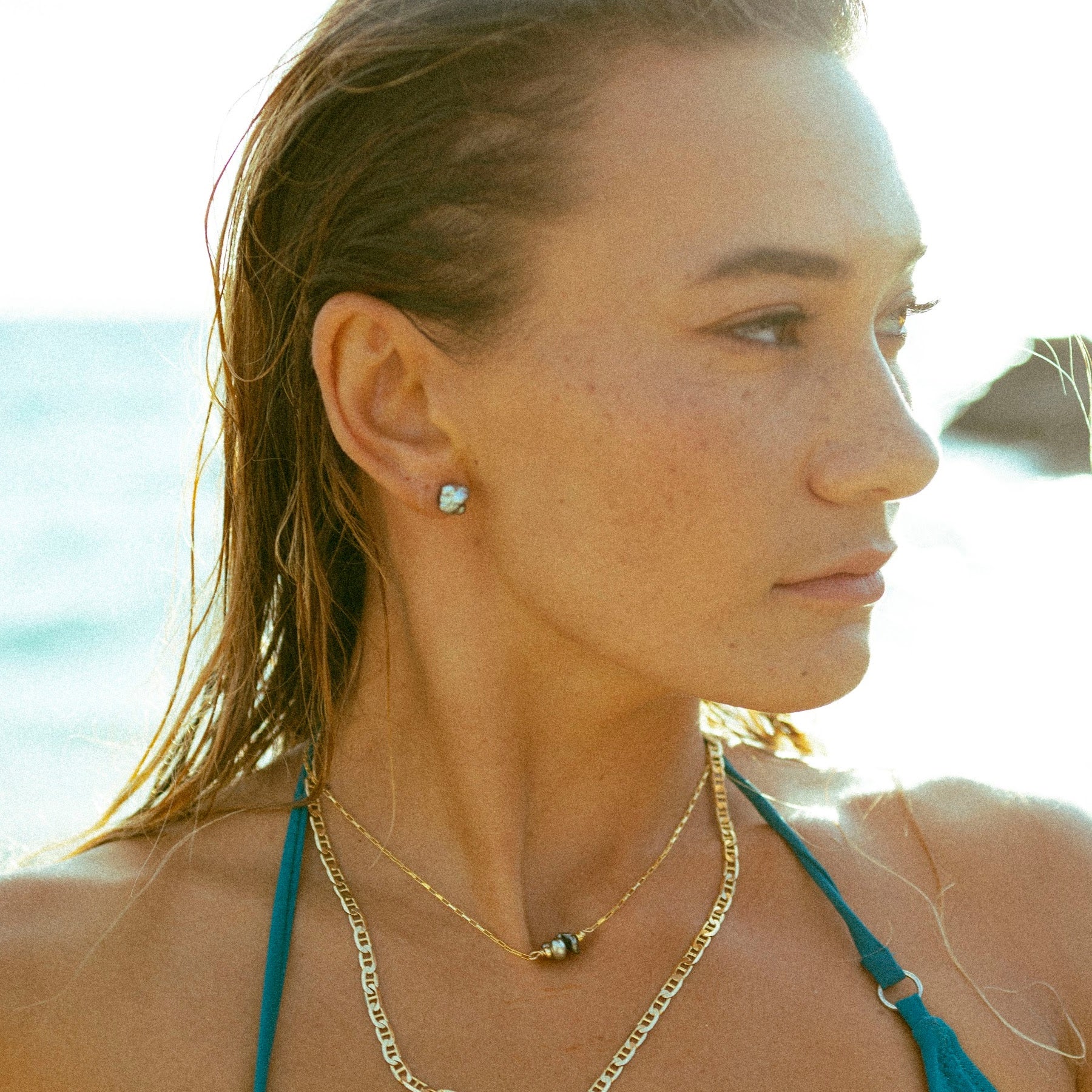 Keshi Stud Earrings - 21 Degrees North Designs - 21ºN