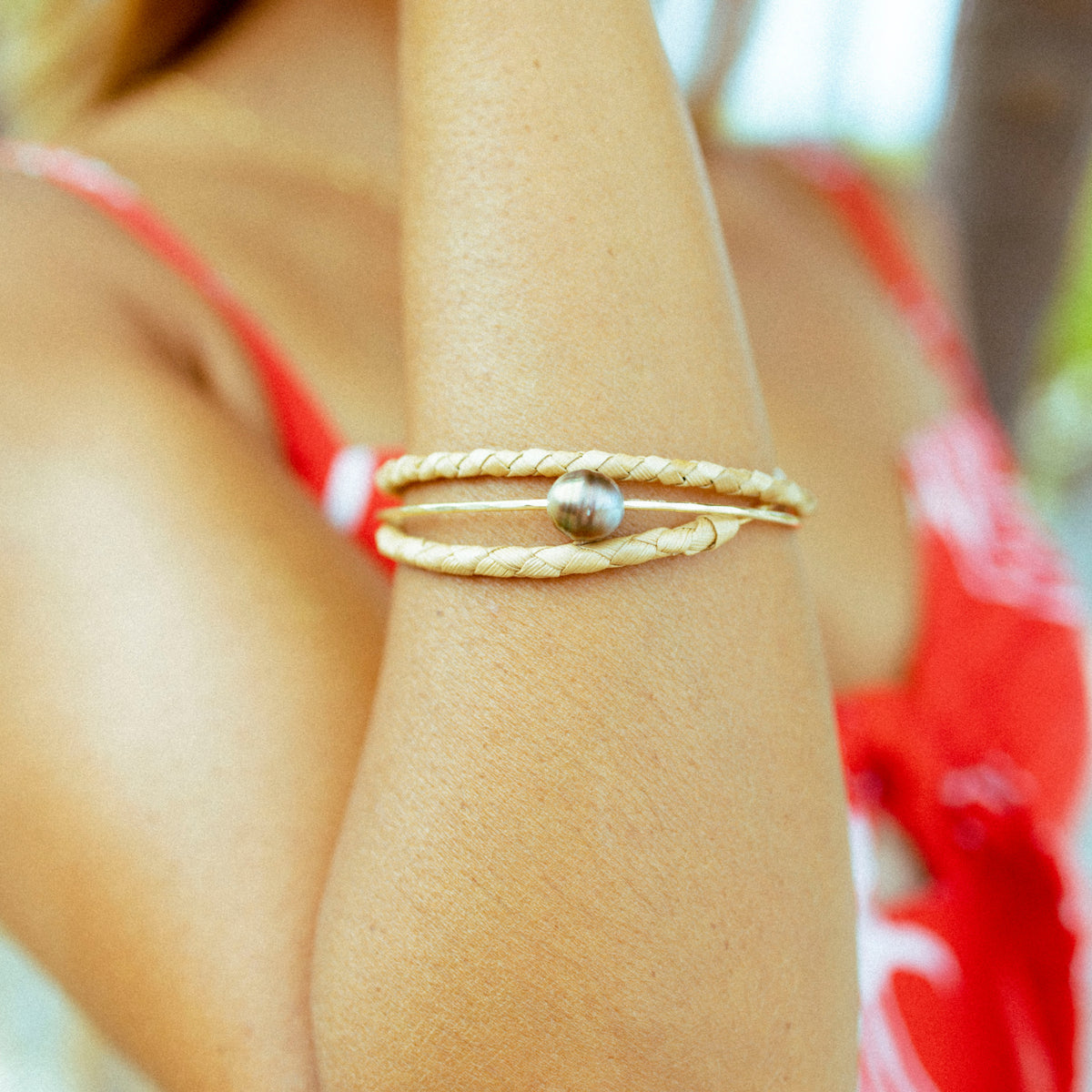 Lau Pearl Bangle - 21 Degrees North Designs - 21ºN