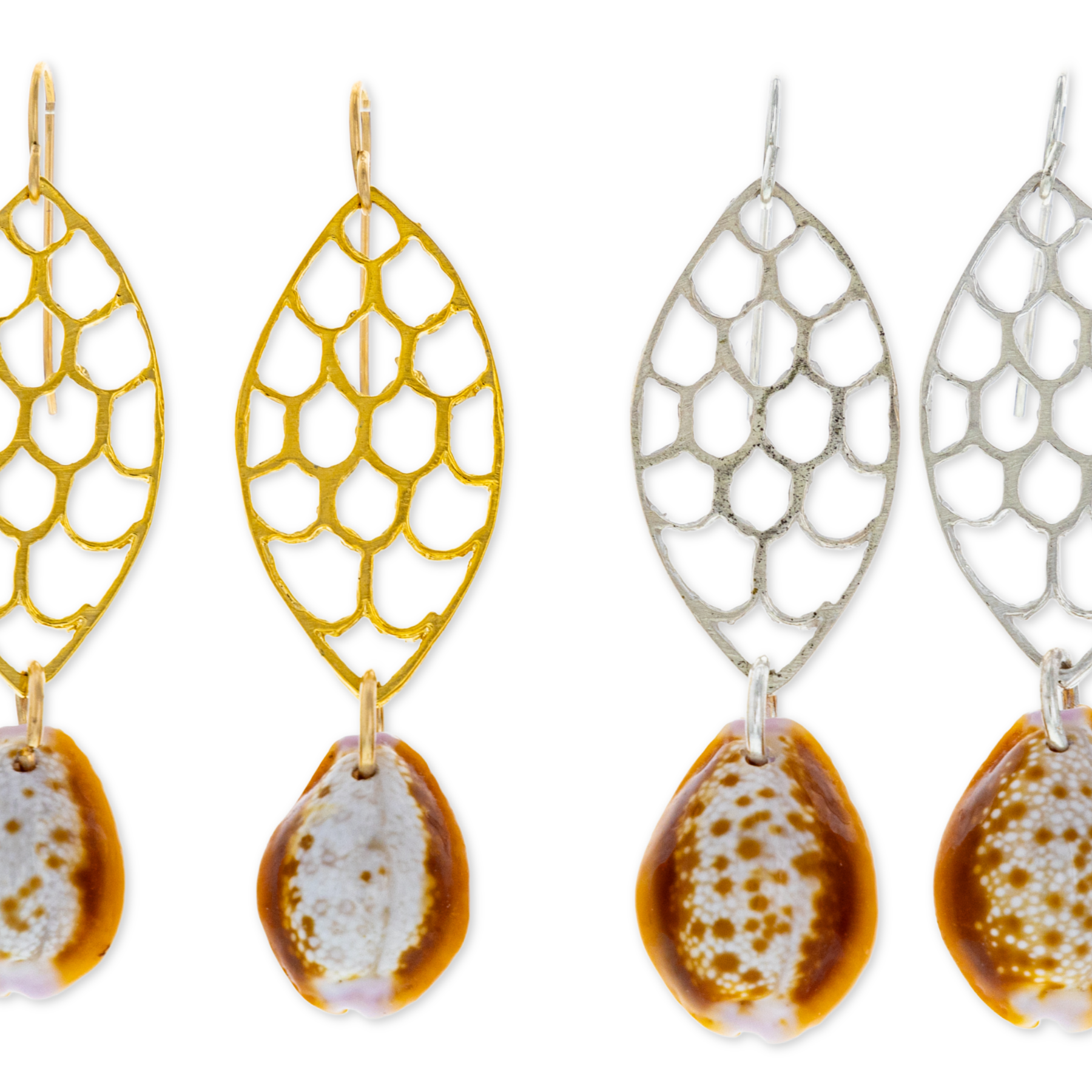 Mermaid Hoop Earrings - 21 Degrees North Designs - 21ºN