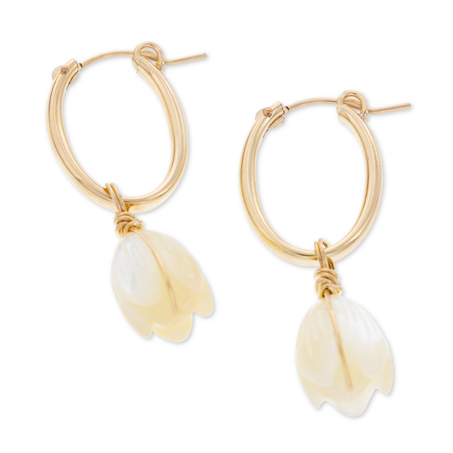 Pikake Oval Hoops