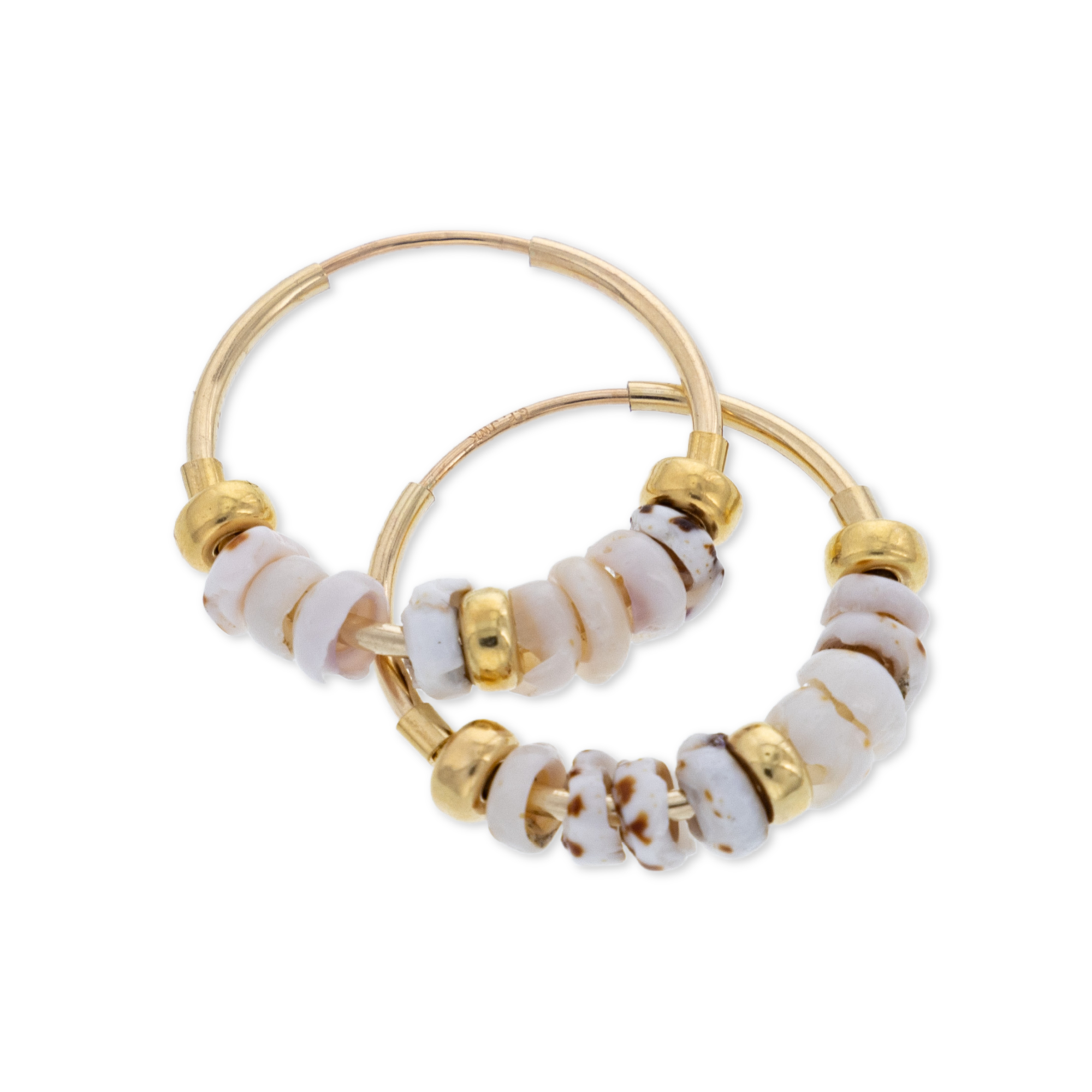 Puka Mini Hoop Earrings - 21 Degrees North Designs - 21ºN