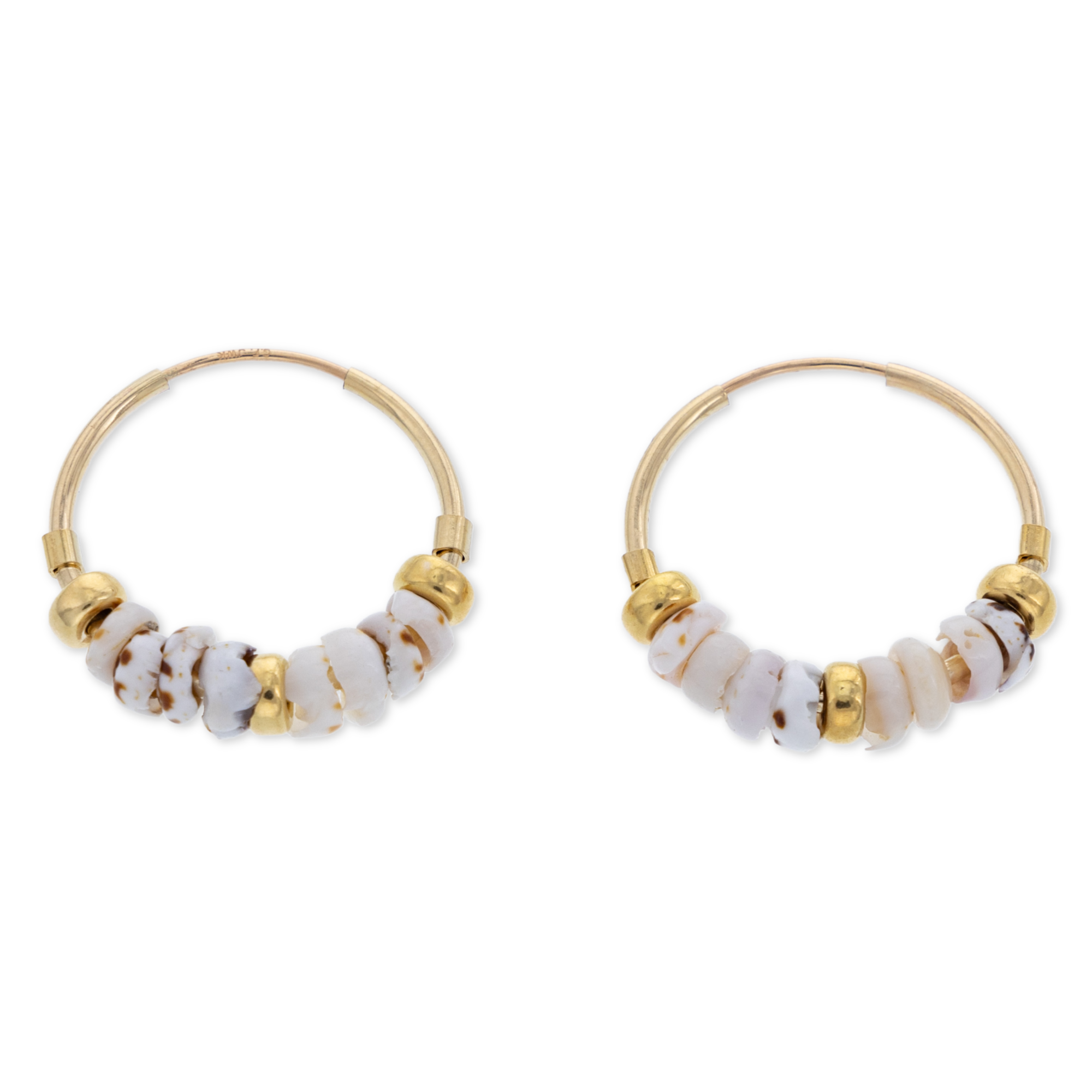 Puka Mini Hoop Earrings - 21 Degrees North Designs - 21ºN
