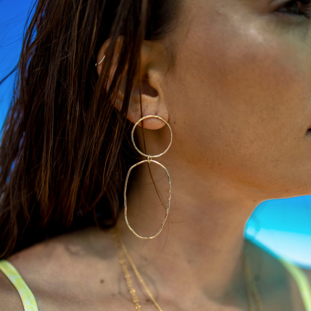 Raiatea Hoop Earrings - 21 Degrees North Designs - 21ºN