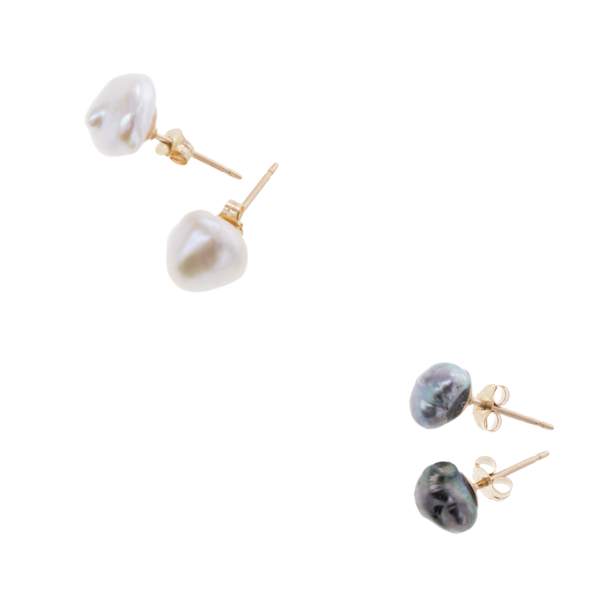 Keshi Stud Earrings - 21 Degrees North Designs - 21ºN
