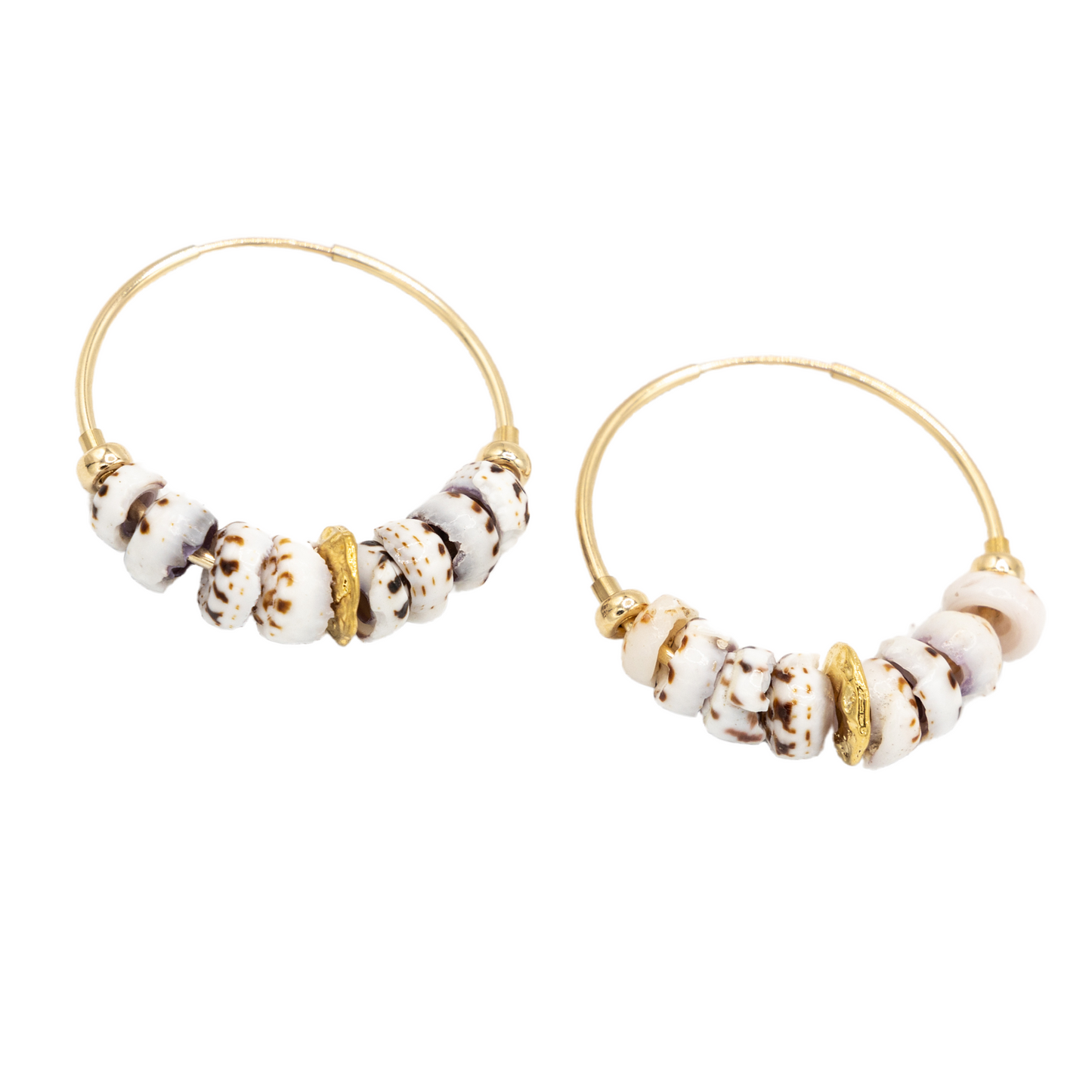 Pukalii Hoop Earrings - Gold - 21 Degrees North Designs - 21ºN