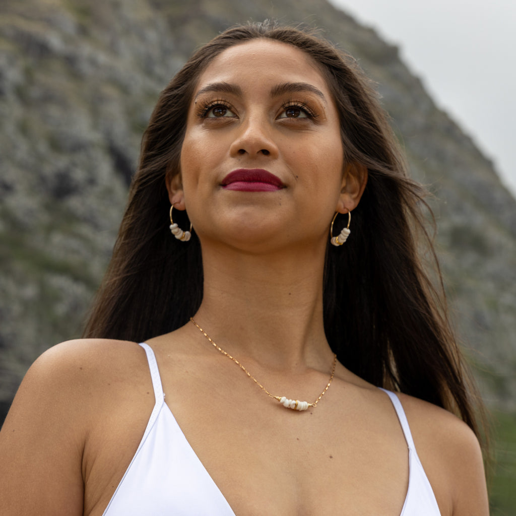 Pukalii Hoop Earrings - Silver - 21 Degrees North Designs - 21ºN