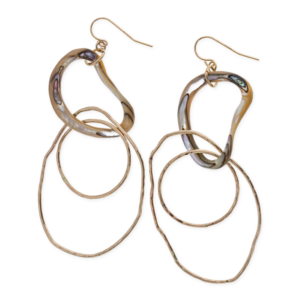 Upena Hoop Earrings - 21 Degrees North Designs - 21ºN
