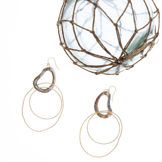 Upena Hoop Earrings - 21 Degrees North Designs - 21ºN